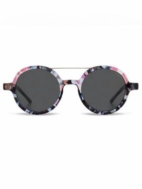 Komono The Vivien Floral New Multicolor Round Sunglasses